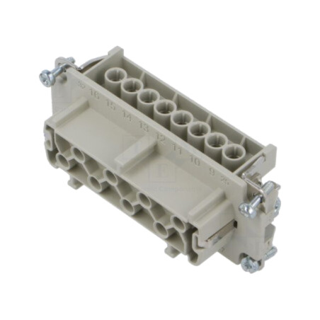 Conector: HDC; inserturi de contact; mamă; EPIC H-BVE; PIN: 8; 16A