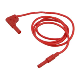 Cablu de măsurare; 32A; cu izolaţie; Unom: 1kV; Lung: 1m; roşie