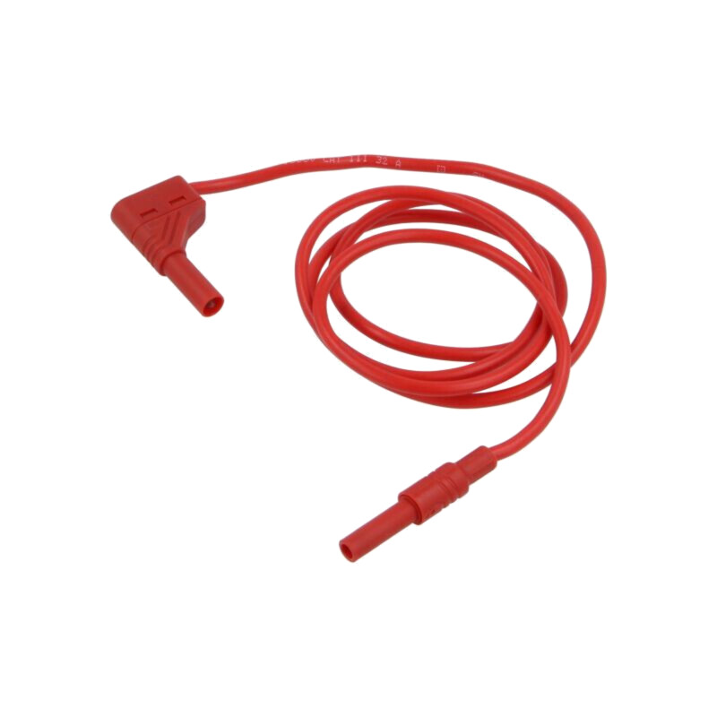Cablu de măsurare; 32A; cu izolaţie; Unom: 1kV; Lung: 1m; roşie Cablu de măsurare; 32A; cu izolaţie; Unom: 1kV; Lung: 1m; roşie