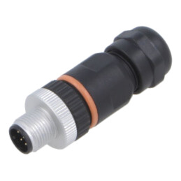 Conector: M12; mufă; PIN: 8; tată; 30V; drept; IP67; pe cablu; aurit