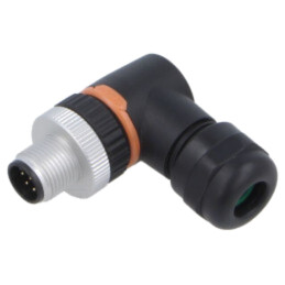 Conector: M12; mufă; PIN: 8; tată; 30V; în unghi 90°; IP67; pe cablu