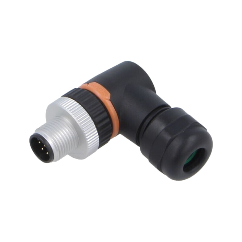 Conector: M12; mufă; PIN: 8; tată; 30V; în unghi 90°; IP67; pe cablu Conector: M12; mufă; PIN: 8; tată; 30V; în unghi 90°; IP67; pe cablu