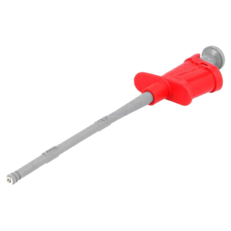 Clips de măsurare; cu pensetă; 6A; roşie; 1000V; 4mm