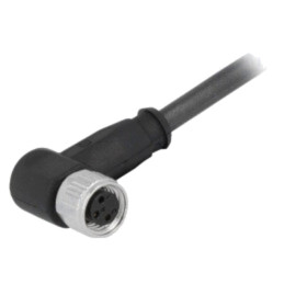 Conector: M8; mamă; PIN: 3; în unghi 90°; cu cablu; mufă; 2m
