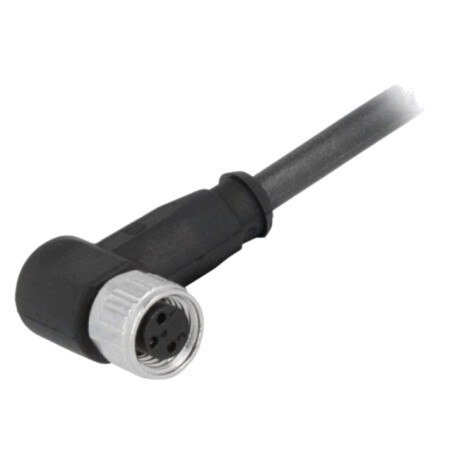 Conector: M8; mamă; PIN: 3; în unghi 90°; cu cablu; mufă; 2m