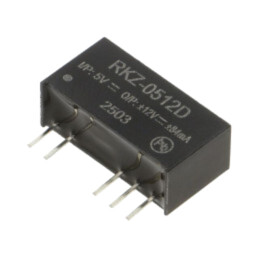 Convertor: DC/DC; 2W; Uintr: 4,5÷5,5VDC; Uieş: 12VDC; Uieş2: -12VDC