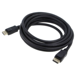 Cablu; DisplayPort mufă,din ambele părţi; PVC; Lung: 5m; negru