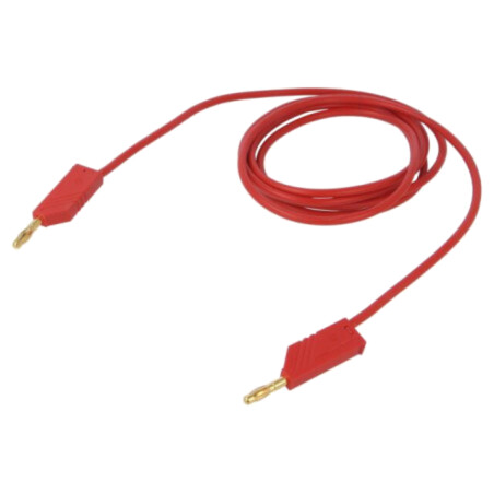 Cablu de măsurare; 60VDC; 30VAC; 32A; Lung: 2m; roşie; Izolaţie: PVC