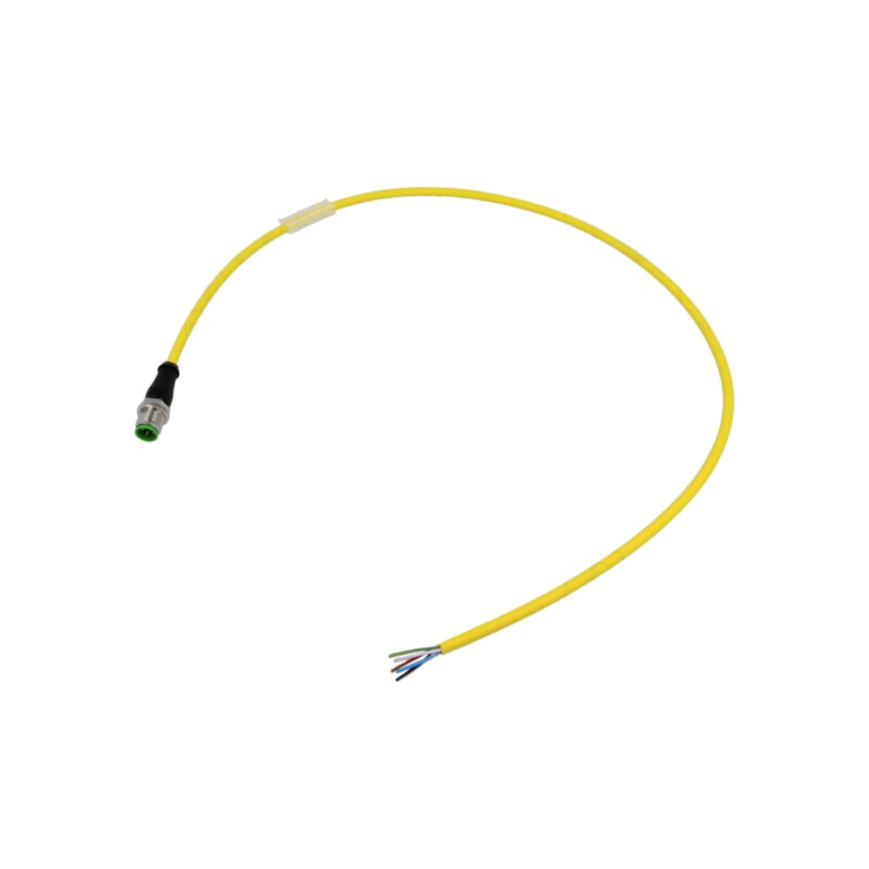 Cablu: pentru senzori/automatizări; M12; PIN: 5; drept; 0,6m; mufă Cablu: pentru senzori/automatizări; M12; PIN: 5; drept; 0,6m; mufă