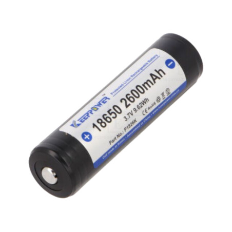 Acumul: Li-Ion; 18650,MR18650; 3,7V; 2600mAh; Ø18,7x69mm