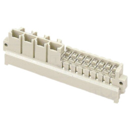 Conector: DIN 41612; soclu; tată; PIN: 31(7+24); drept; 15A; UL94V-0