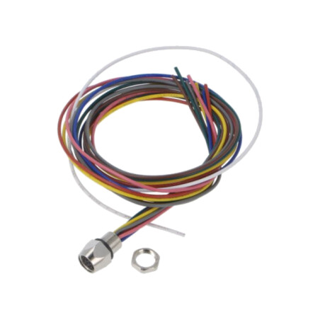 Conector: M8; soclu; mamă; 32V; 1,5A; PIN: 8; IP67; cabluri; 0,25mm2