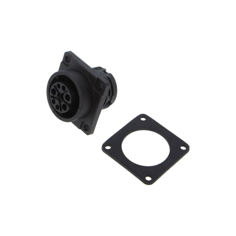 Conector: circular; 696; 60V,400V; 3A,25A; PIN: 8(4+4); soclu; mamă