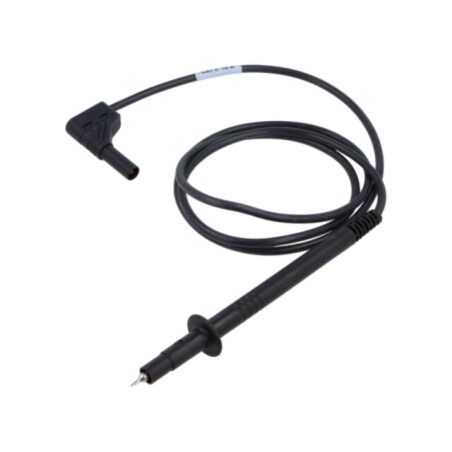 Cablu de măsurare; 16A; Unom: 1kV; Lung: 1m; neagră; Material: alamă