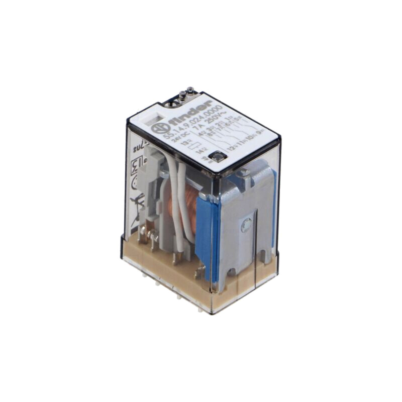 Releu: electromagnetic; 4PDT; 24VDC; Icontacte max: 7A; 7A/250VAC Releu: electromagnetic; 4PDT; 24VDC; Icontacte max: 7A; 7A/250VAC