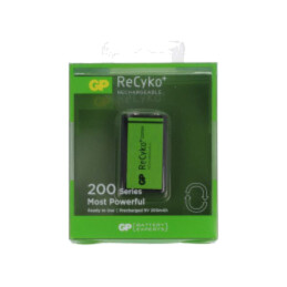 Acumul: Ni-MH; 6F22; 8,4V; 200mAh; ReCyko+; 26,5x15,7x48,5mm; 20mA
