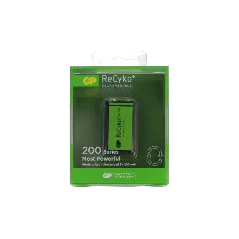 Acumul: Ni-MH; 6F22; 8,4V; 200mAh; ReCyko+; 26,5x15,7x48,5mm; 20mA Acumul: Ni-MH; 6F22; 8,4V; 200mAh; ReCyko+; 26,5x15,7x48,5mm; 20mA