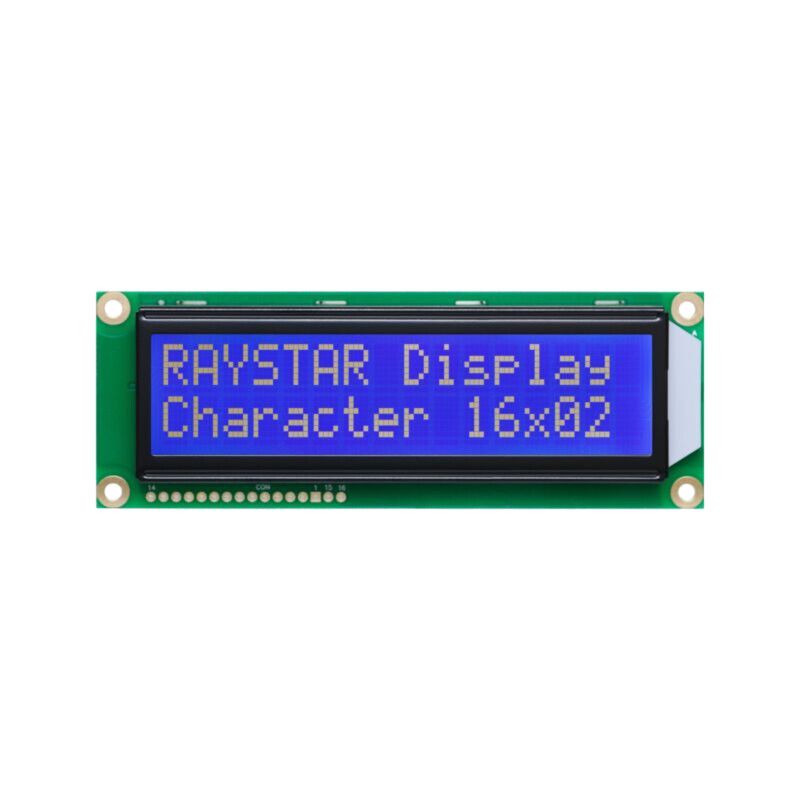 Afişaj: LCD; alfanumerice; STN Negative; 16x2; albastru; LED; 1x16 Afişaj: LCD; alfanumerice; STN Negative; 16x2; albastru; LED; 1x16