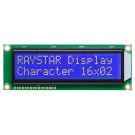 Afişaj: LCD; alfanumerice; STN Negative; 16x2; albastru; LED; 1x16