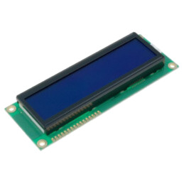 Afişaj: LCD; alfanumerice; STN Negative; 16x2; albastru; LED; 1x16