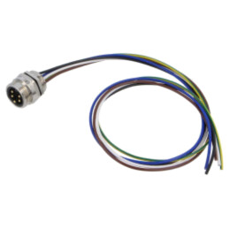 Conector: 7/8"; soclu; tată; PIN: 5; IP67; drept; cabluri; cu cabluri
