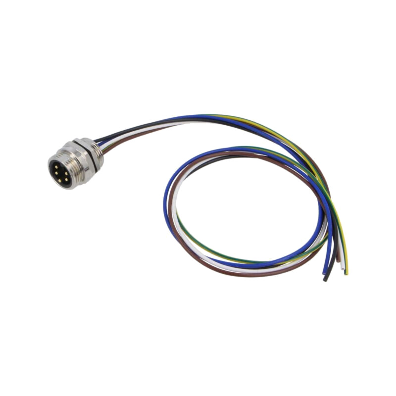 Conector: 7/8"; soclu; tată; PIN: 5; IP67; drept; cabluri; cu cabluri