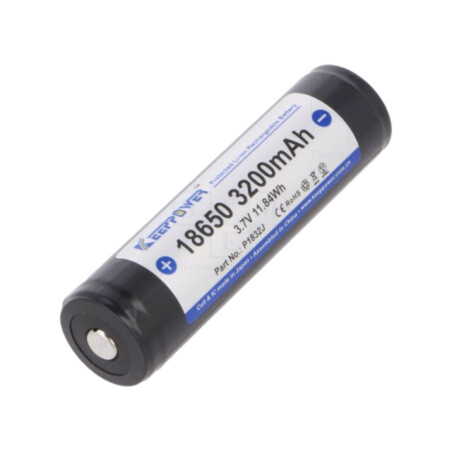 Acumul: Li-Ion; 18650,MR18650; 3,7V; 3200mAh; Ø18,5x69mm; 10A
