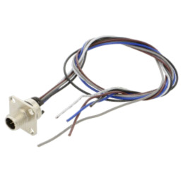 Conector: M12; soclu; tată; 2A; 60V; PIN: 5; IP67; drept; cabluri
