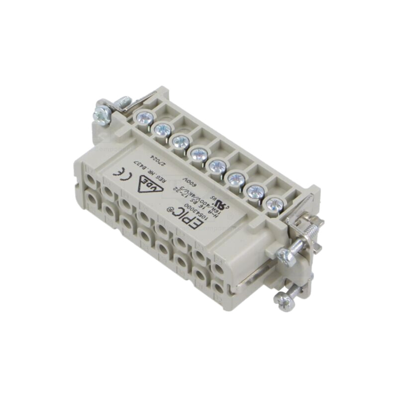Conector: HDC; inserturi de contact; mamă; EPIC H-A; PIN: 16; 16A