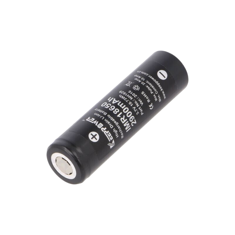 Acumul: Li-Ion; 18650,MR18650; 3,7V; 2800mAh; Ø18,5x66mm; 10A Acumul: Li-Ion; 18650,MR18650; 3,7V; 2800mAh; Ø18,5x66mm; 10A