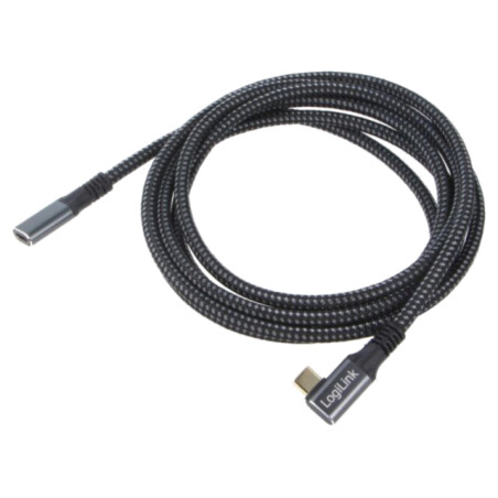 Cablu; USB 3.2 Gen 2; USB C soclu,USB C mufă în unghi; aurit; 2m