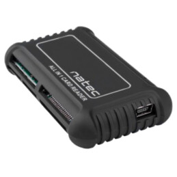 Cititor card: memorie; USB B mini soclu; USB 2.0; neagră; 480Mbps