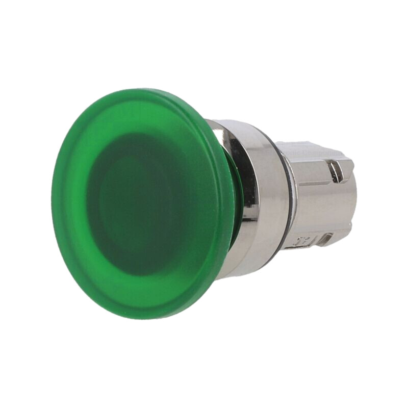 Comutator: acţionat prin apăsare; 22mm; Poz.i stab: 1; verde; IP67 Comutator: acţionat prin apăsare; 22mm; Poz.i stab: 1; verde; IP67