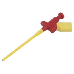 Clips de măsurare; cu cârlig; 4A; 60VDC; roşie; 4mm; 30VAC
