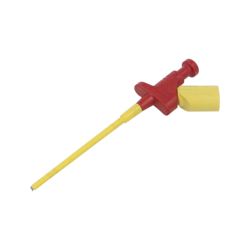 Clips de măsurare; cu cârlig; 4A; 60VDC; roşie; 4mm; 30VAC