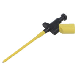 Clips de măsurare; cu cârlig; 4A; 60VDC; neagră; 4mm; 30VAC
