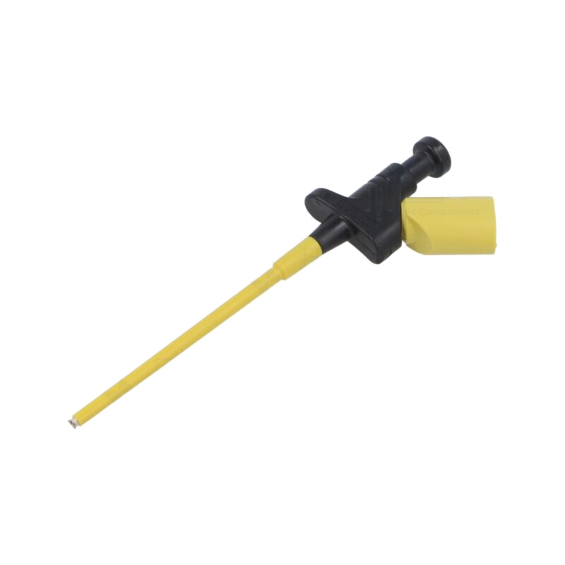 Clips de măsurare; cu cârlig; 4A; 60VDC; neagră; 4mm; 30VAC Clips de măsurare; cu cârlig; 4A; 60VDC; neagră; 4mm; 30VAC