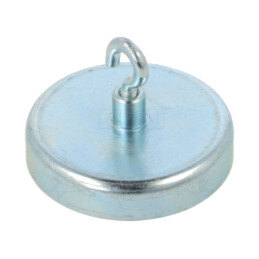 Magnet: fix; ferită (metal greu); 220N; 50mm; cu cârlig