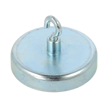 Magnet: fix; ferită (metal greu); 220N; 50mm; cu cârlig