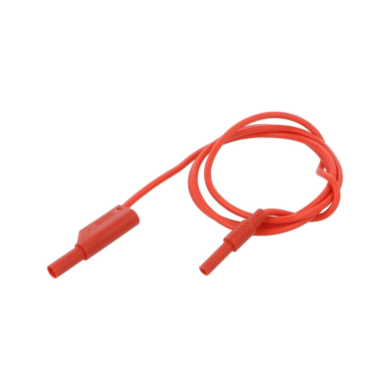 Cablu de măsurare; 32A; cu izolaţie; Unom: 1kV; Lung: 1m; roşie Cablu de măsurare; 32A; cu izolaţie; Unom: 1kV; Lung: 1m; roşie