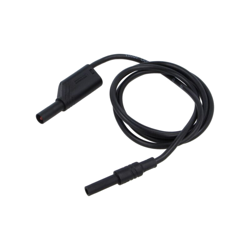 Cablu de măsurare; 32A; cu izolaţie; Unom: 1kV; Lung: 1m; neagră