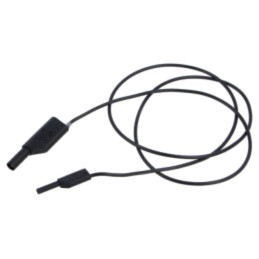 Cablu de măsurare; 10A; cu izolaţie; Unom: 1kV; Lung: 1m; neagră