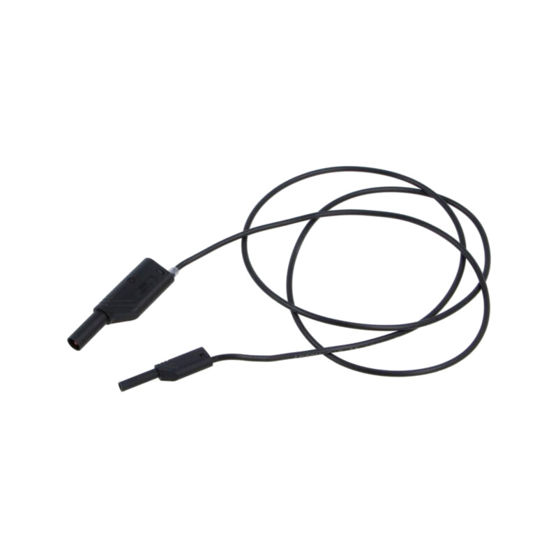 Cablu de măsurare; 10A; cu izolaţie; Unom: 1kV; Lung: 1m; neagră
