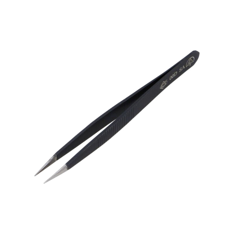 Pensetă; Formă capăt vârf: ascuţită; Lung.pensetă: 120mm; ESD Pensetă; Formă capăt vârf: ascuţită; Lung.pensetă: 120mm; ESD