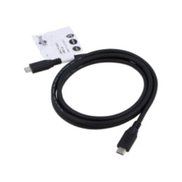 Cablu; Thunderbolt 3,Thunderbolt 4,USB 3.2; 1,5m; negru; 10Gbps