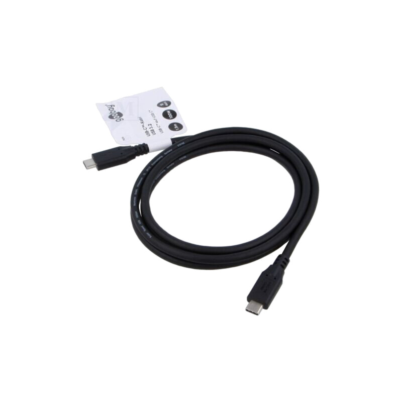 Cablu; Thunderbolt 3,Thunderbolt 4,USB 3.2; 1,5m; negru; 10Gbps