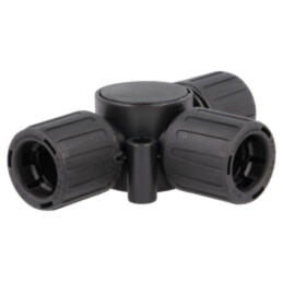 Conector de tip T; poliamidă; HelaGuard; -50÷135°C; IP66; neagră