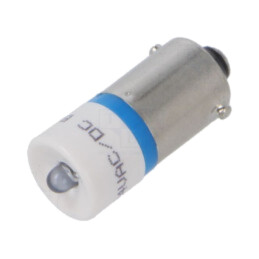 Lampă LED; albastră; BA9S; 24VDC; 24VAC; Nr.diode: 1; OptoHiT