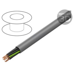 Cablu; BiT 500; 30G1mm2; neecranat; 300V,500V; Cu; litat; gri