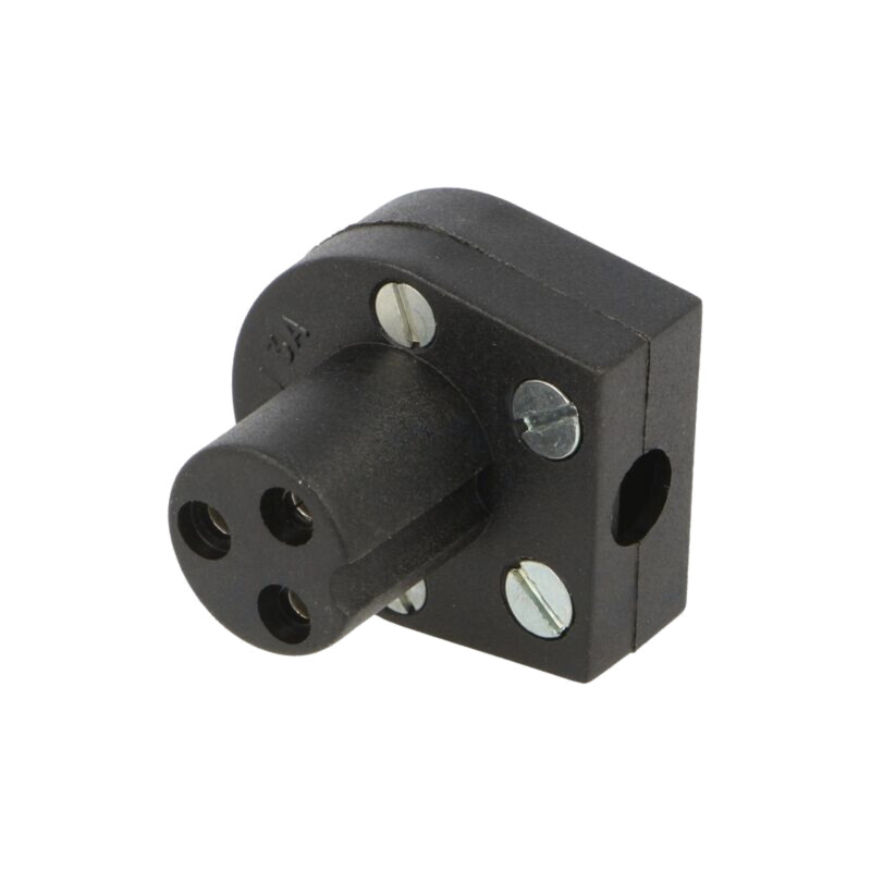 Conector: circular; mufă; mamă; PIN: 3; 3A; 250VAC; pe cablu; lipire Conector: circular; mufă; mamă; PIN: 3; 3A; 250VAC; pe cablu; lipire